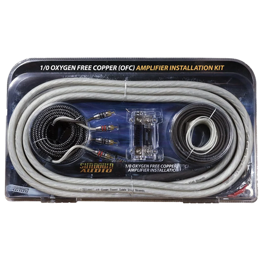 1/0ga AWG Silver/Black Wiring Kit OFC